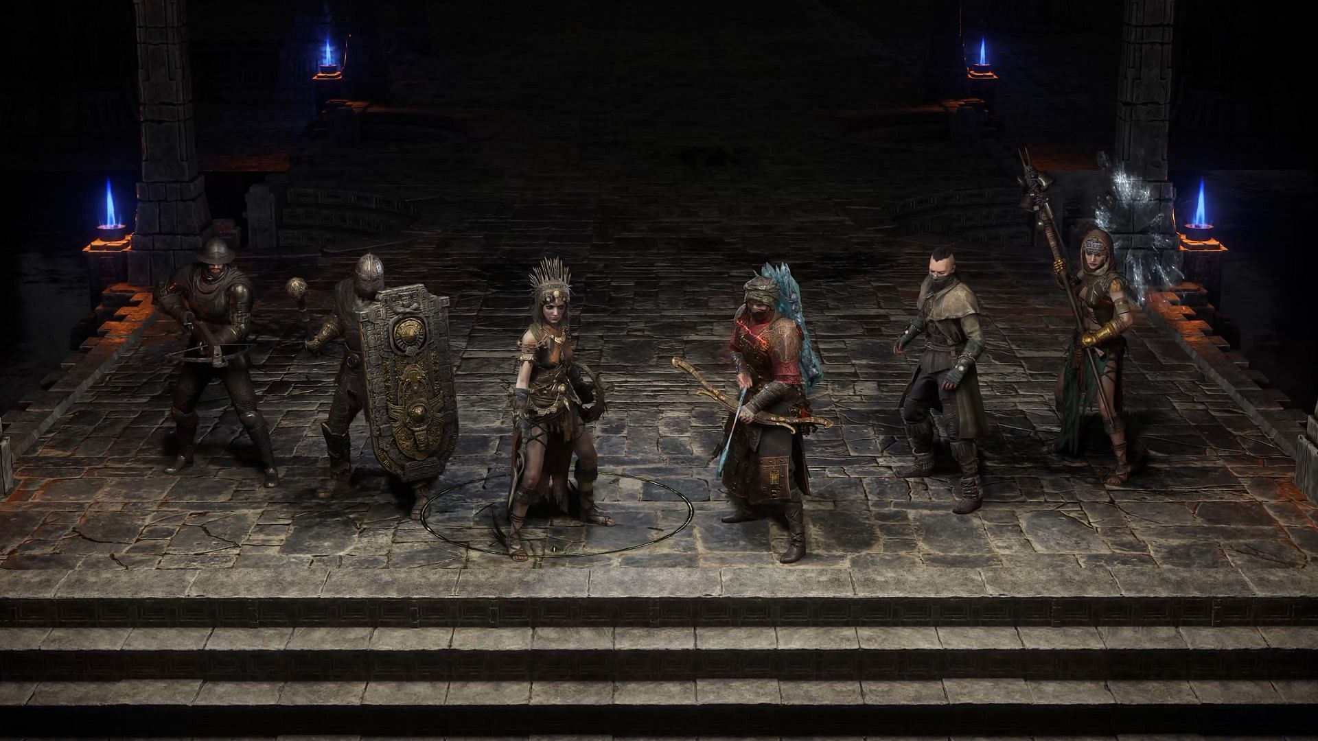 Rogue Exiles resembling all classes currently in PoE 2 (Image via Grinding Gear Games)